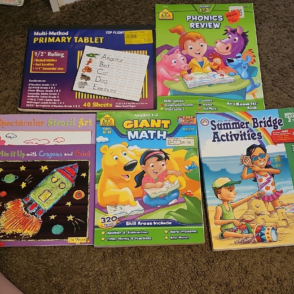 Educational Activity Book Set for Kids